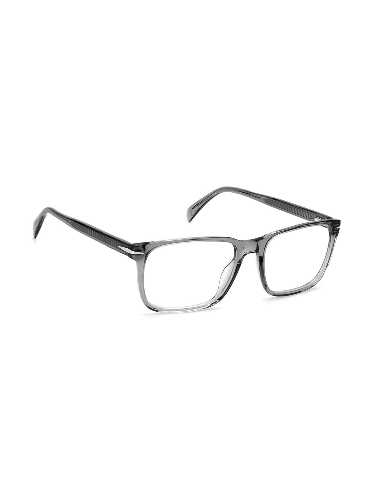DAVID BECKHAM Grey Rectangular Eye Frames for Men