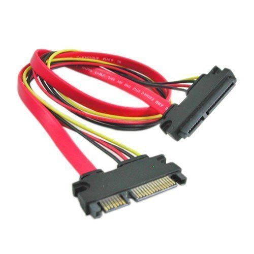 22PIN 7+15Pin Male to Female Serial ATA SATA Data Power Combo Extension Cable,7+15 Pin Serial ATA SATA Male to Female Data Power Combo Extension Cable M/F