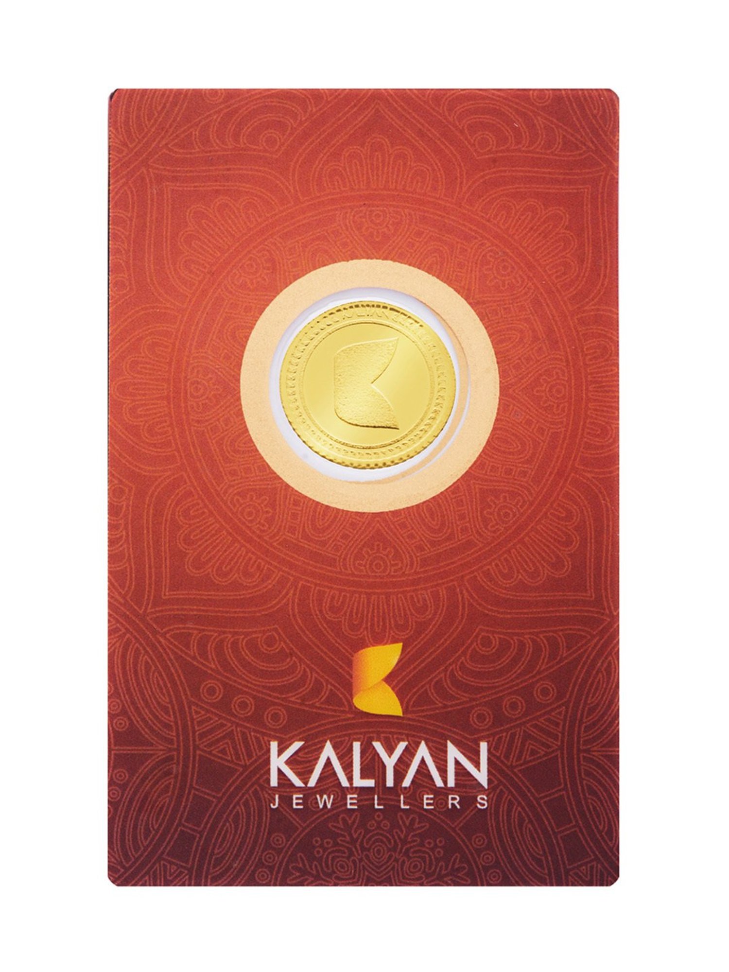 Kalyan Jewellers Rose 22k (916) 2gm BIS Hallmarked Gold Coin