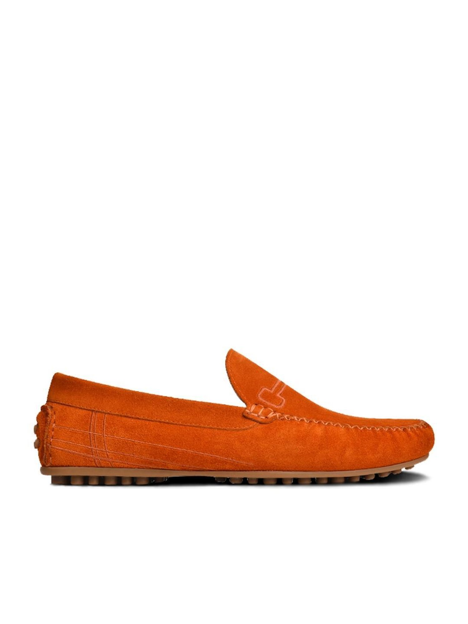 Language Shoes Men's Ryuk Driver Orange Loafers