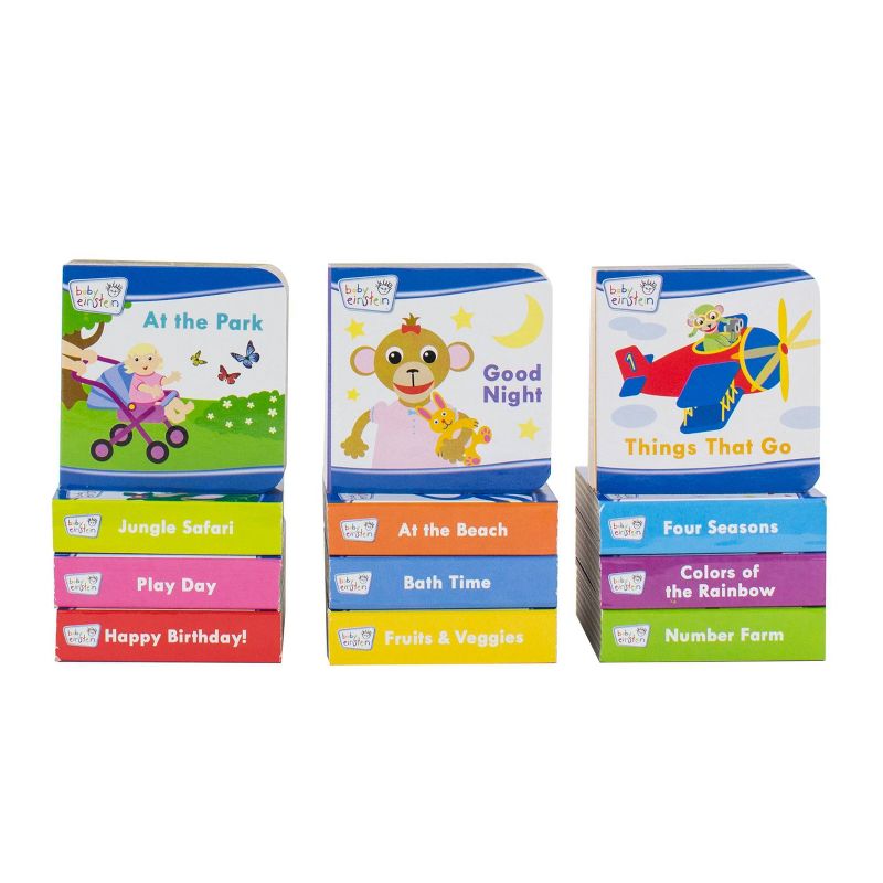 Baby Einstein - My First Library 12 Board Book Block Set - by Disney