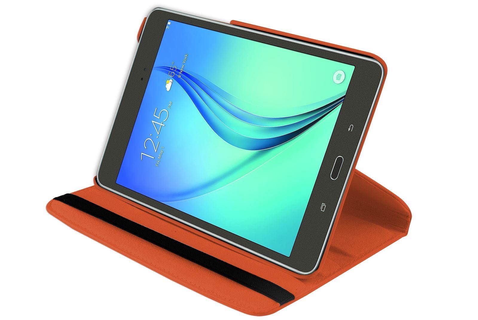 Hellfire Trading PU Leather Case 360 Rotating for Samsung Galaxy Tab A 8 T350 8" - Purple