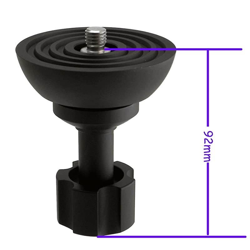 75mm Half Ball Bowl Adapter Convert Video Bowl Tripod 38 Stud