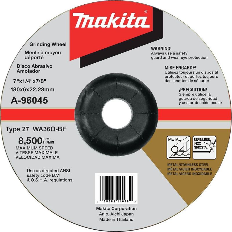 Refurbished Makita XAG12Z1-R 18V X2 LXT Lithium-Ion (36V) Brushless Cordless 7 in. Paddle Switch Cut-Off/Angle Grinder, with Electric Brake (Tool Only