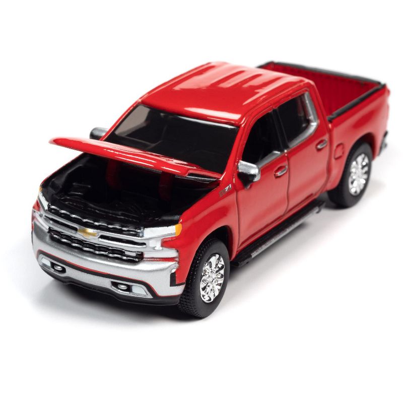 2019 Chevrolet Silverado LTZ Z71 Pickup Truck Red Hot "Muscle Trucks" Ltd Ed 10720 pcs 1/64 Diecast Model Car by Autoworld