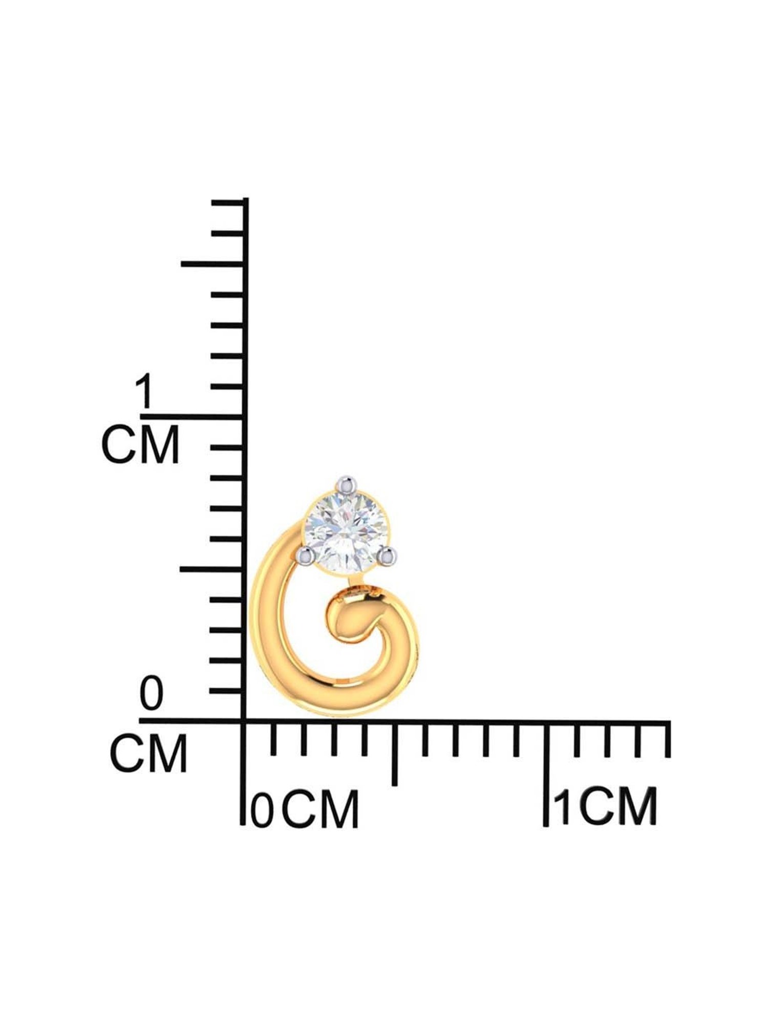 P.C. Chandra Jewellers 18 kt Gold & Diamond Earrings