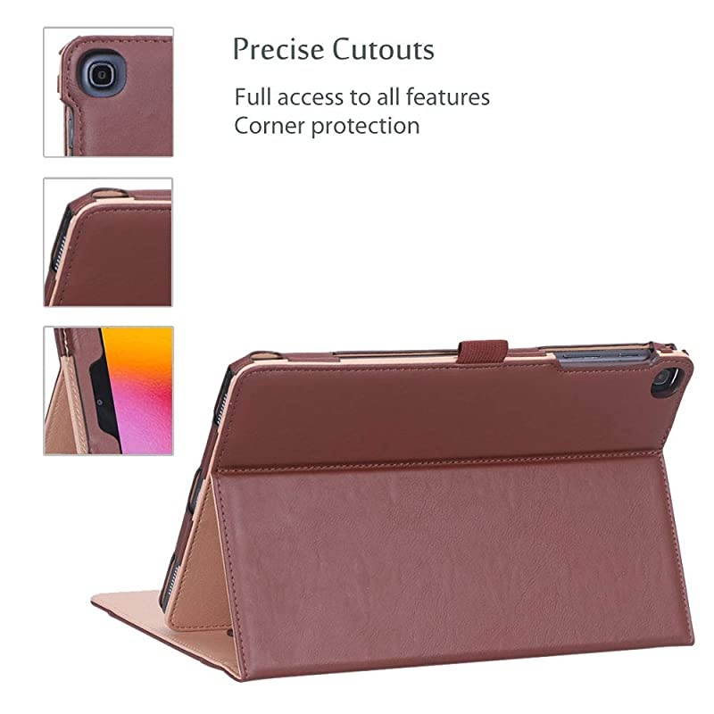 Galaxy Tab A 101 Case 2019 Model T510 T515 T517 Stand Folio Case Cover for Galaxy Tab A 101 Inch 2019 Tablet SMT510 SMT515 SMT517 Brown