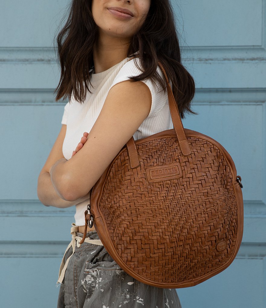 Bed Stu Gretchen Woven Circle Crossbody Shoulder Bag