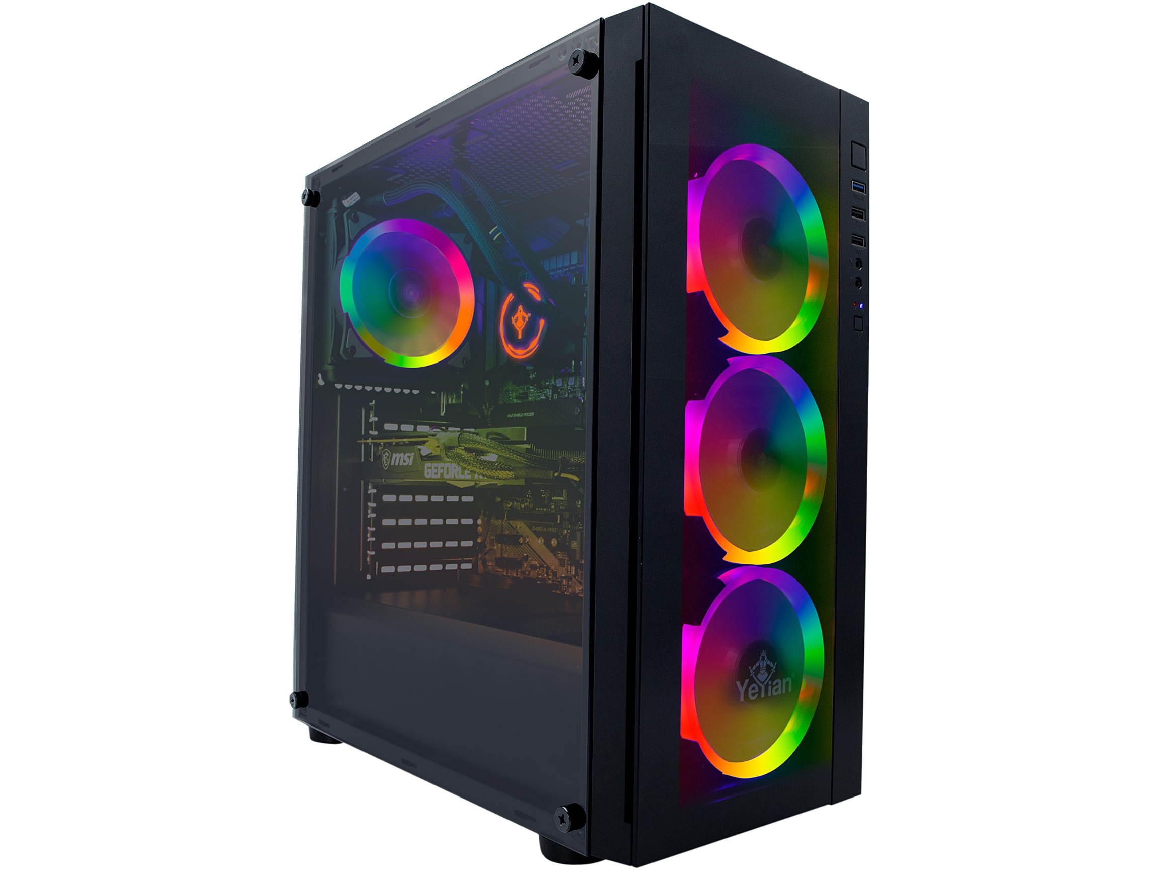 Yeyian Gaming Desktop Katana X02 YPB-KAT-X02 Intel Core i7 10th Gen 10700KF (3.80 GHz) 16 GB DDR4 1 TB NVMe SSD NVIDIA GeForce RTX 3070 Windows 10 Home 64-bit
