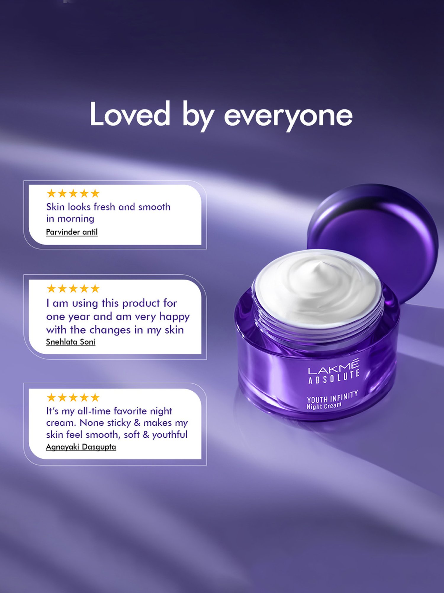 Lakme Absolute Youth Infinity Night Creme with Niacinamide - 50 gm