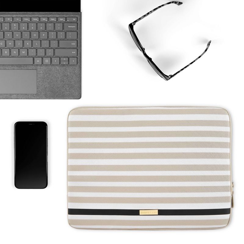 Dabney Lee 14" Laptop Sleeve - Crosshatch Cabana Pop