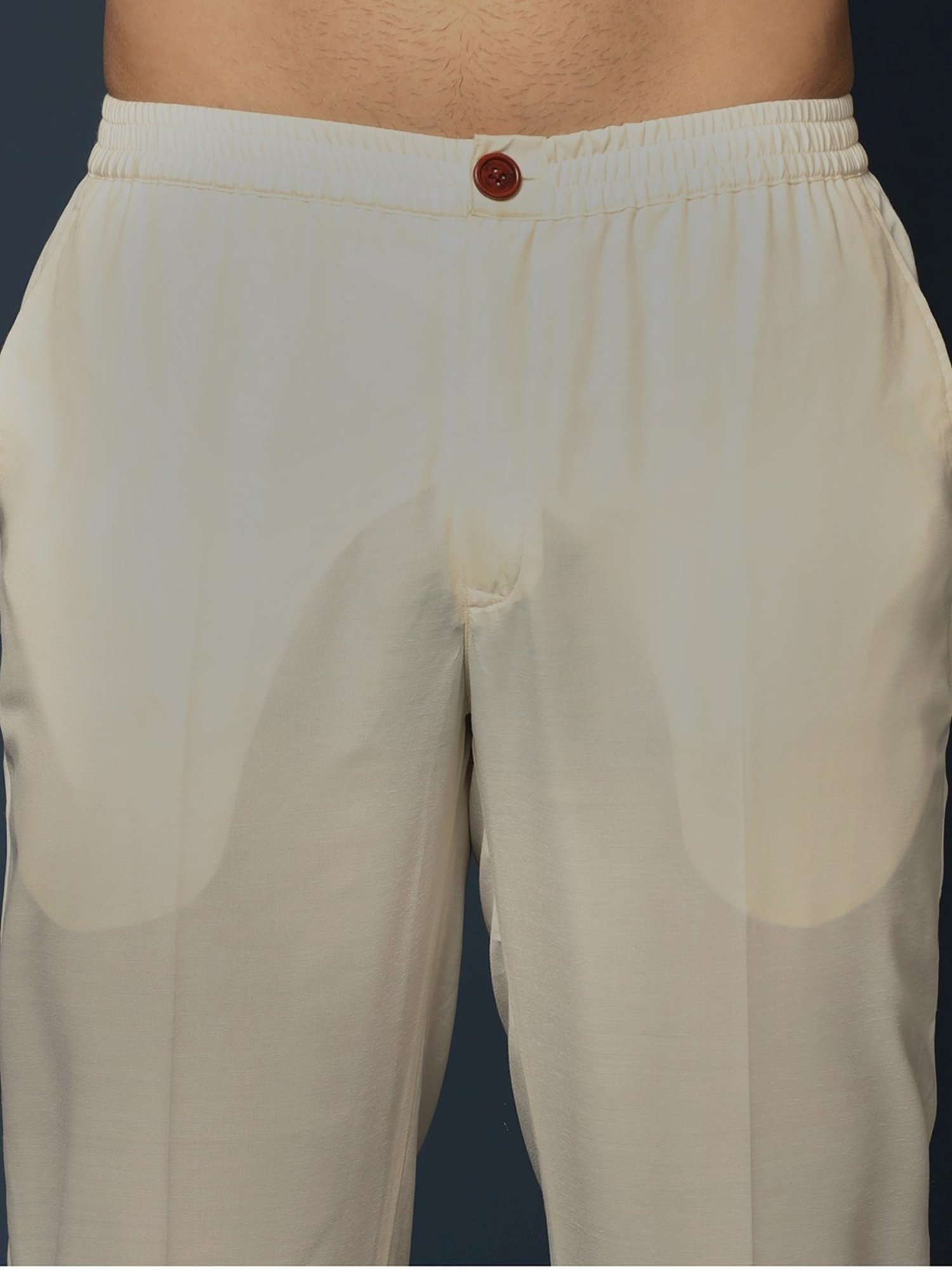 KISAH Maroon Cotton Regular Fit Self Pattern Sherwani Set