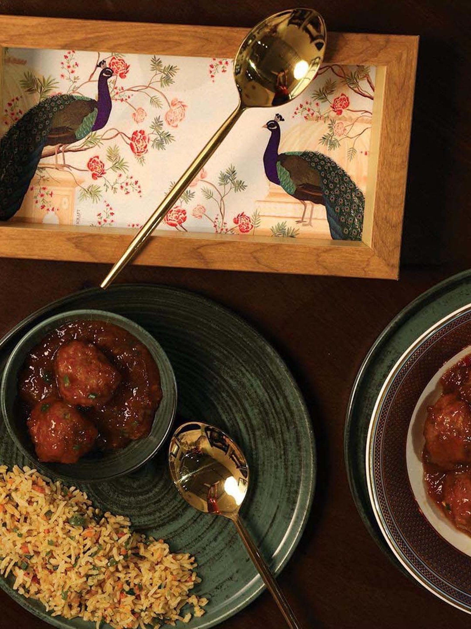 ICRAFT Multicolor Mdf Mor Series Spoon Tray