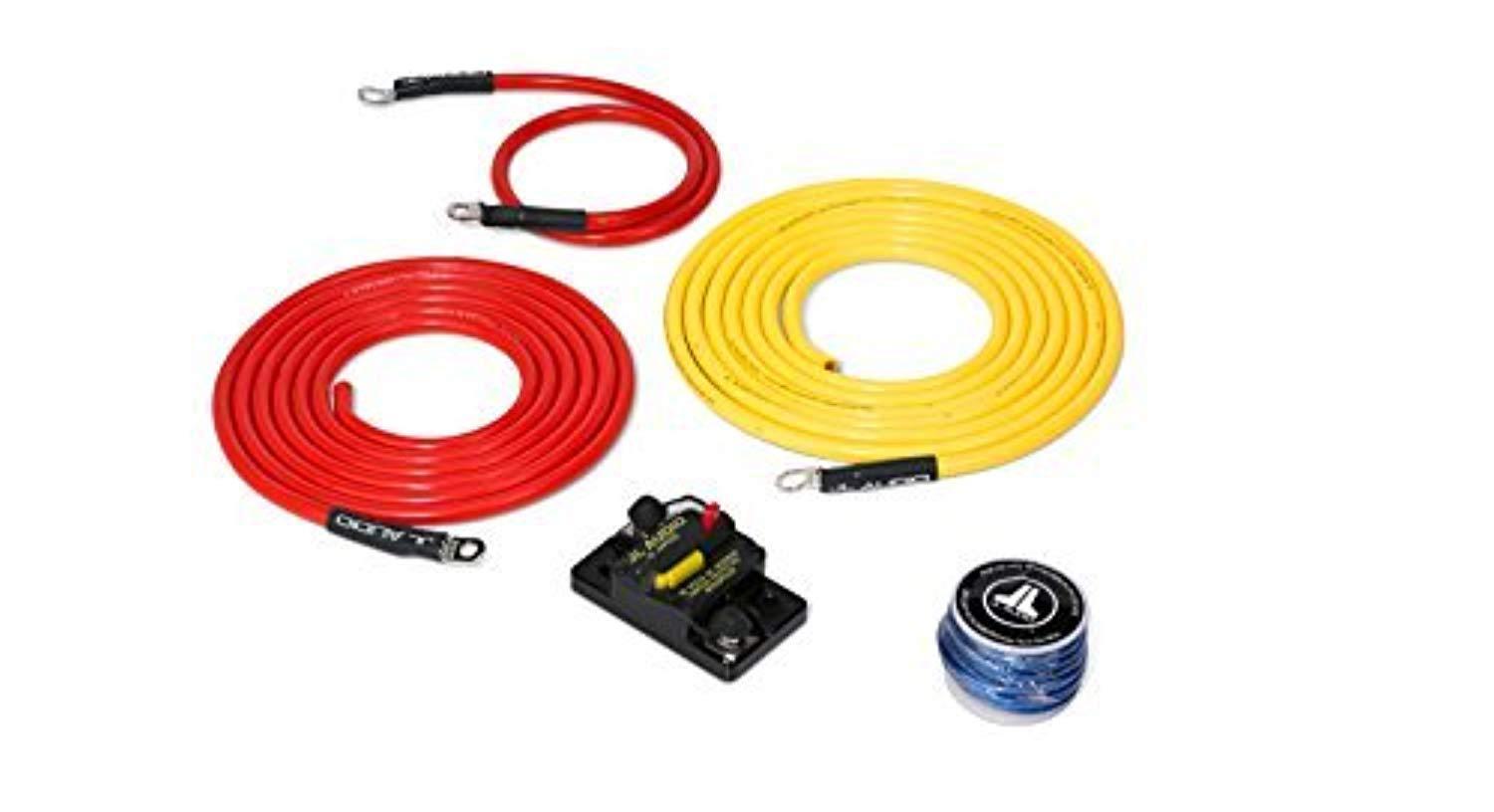jl audio xmd-pcs50a-1-l10 premium 6 awg 12-volt power connection system for single amplifier located up to 10 feet