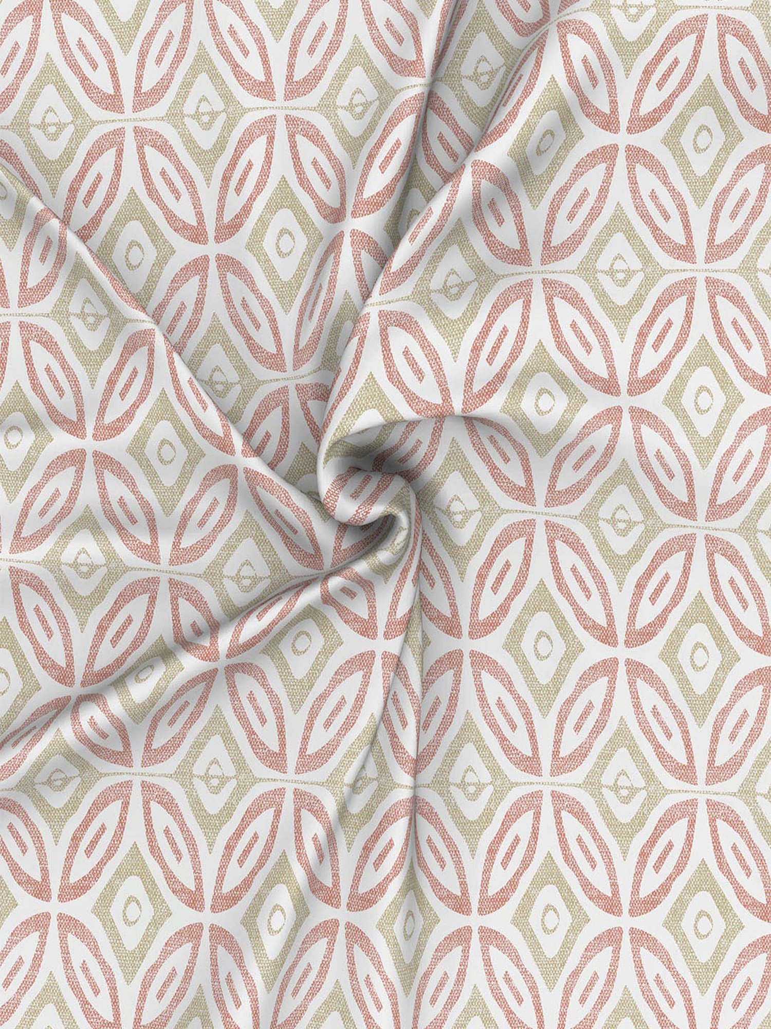 In-House by Maspar Red 200 TC Cotton Printed Bed Sheet with 2 Pillow Cover