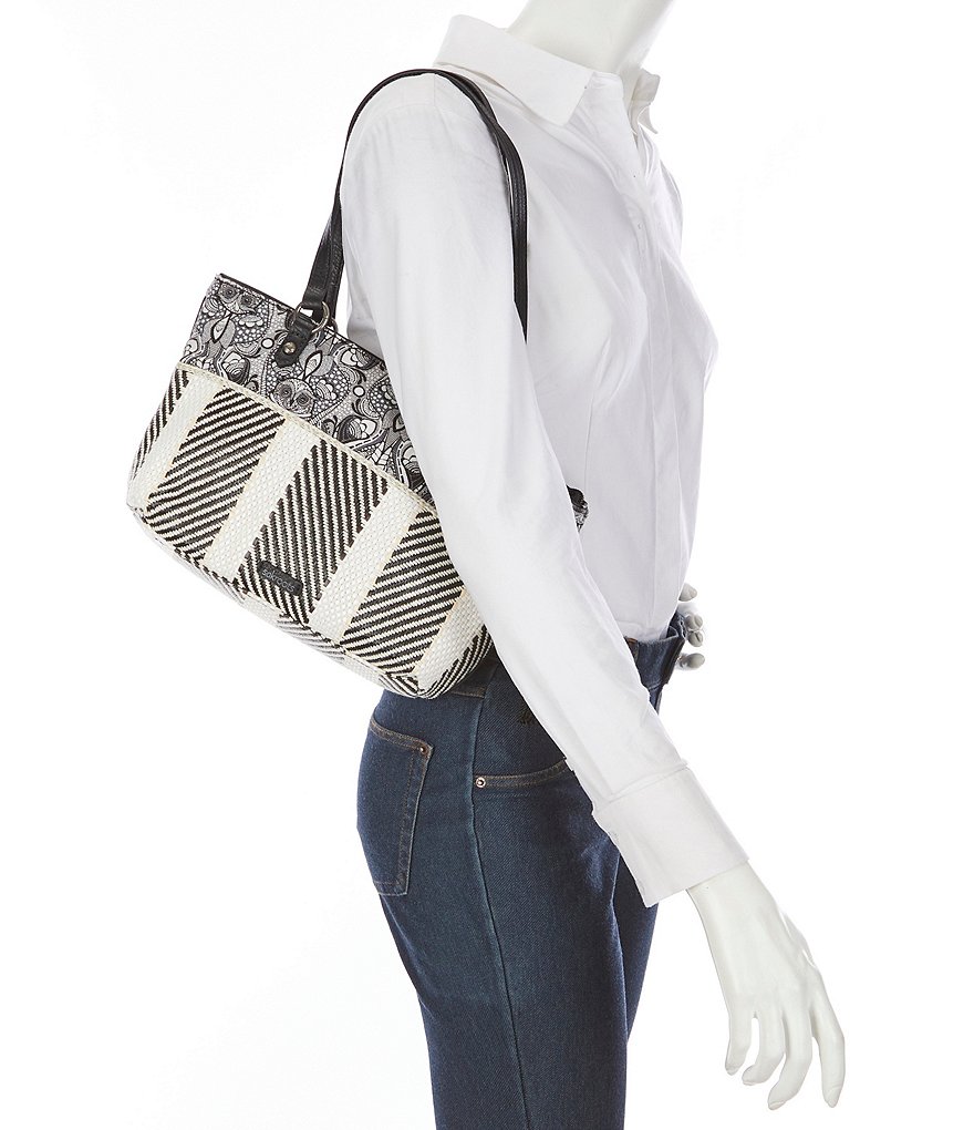 Sakroots Ellis Small Straw Satchel Bag