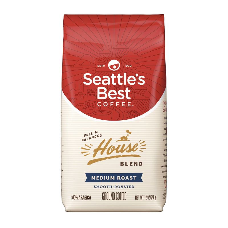 Seattle's Best Coffee House Blend Medium Roast Ground Coffee - 12oz