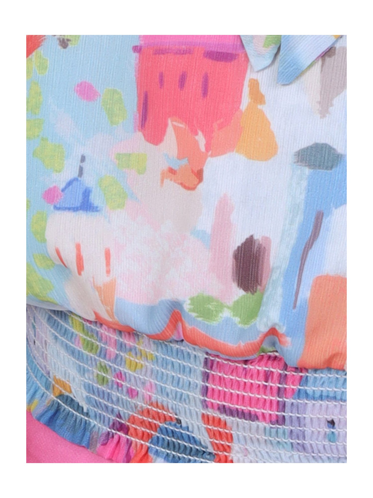 Peppermint Kids Multicolor Printed Top with Shorts