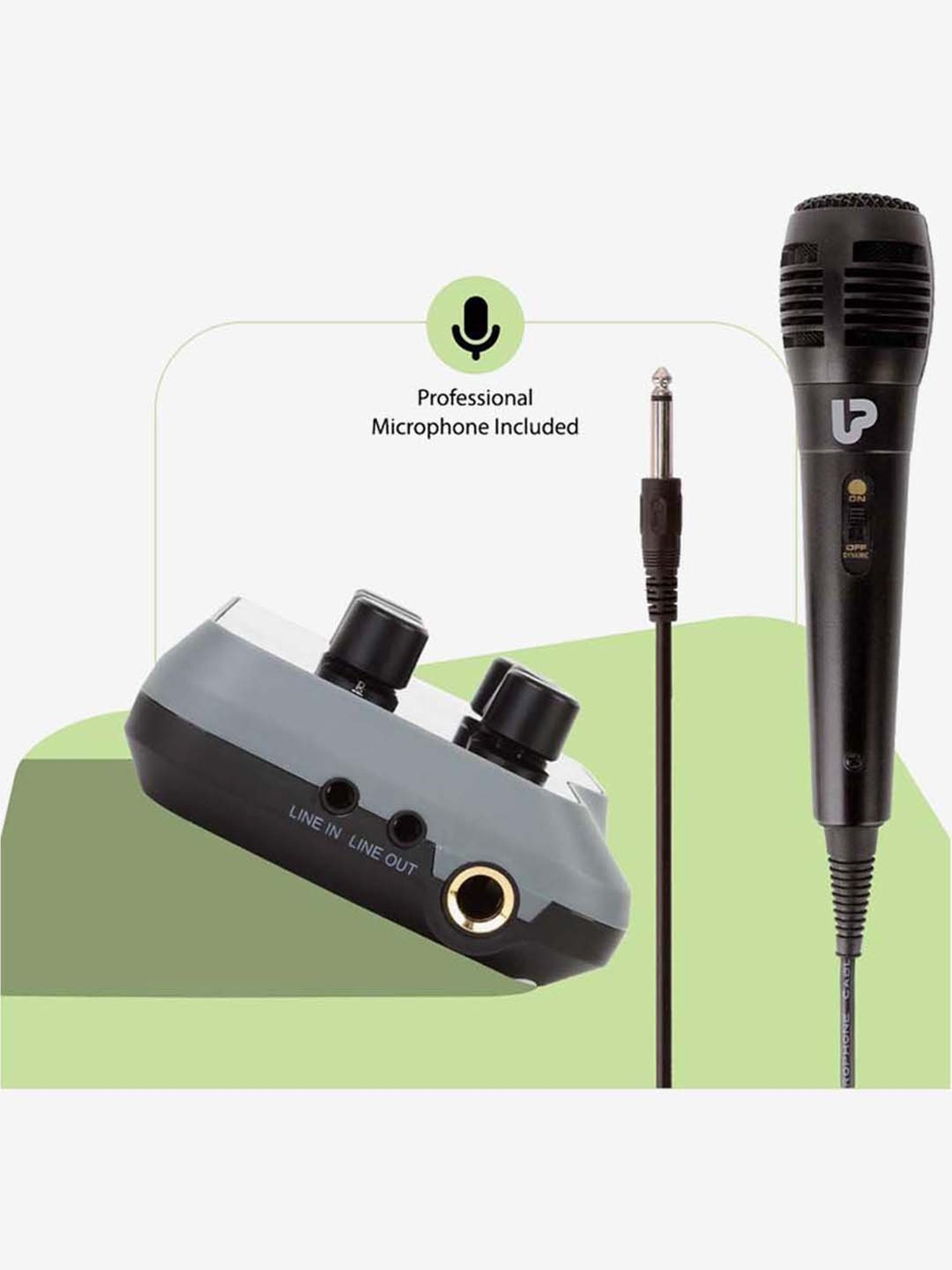 UltraProlink UM1002 Sing Along Karaoke Bluetooth Mixer With Karaoke Microphone