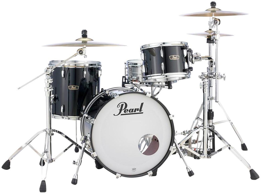 Pearl Vintage Hybrid Wood Fiberglass Series 3-Piece Shell Pack with 20 in. Bass Drum Platinum Mist