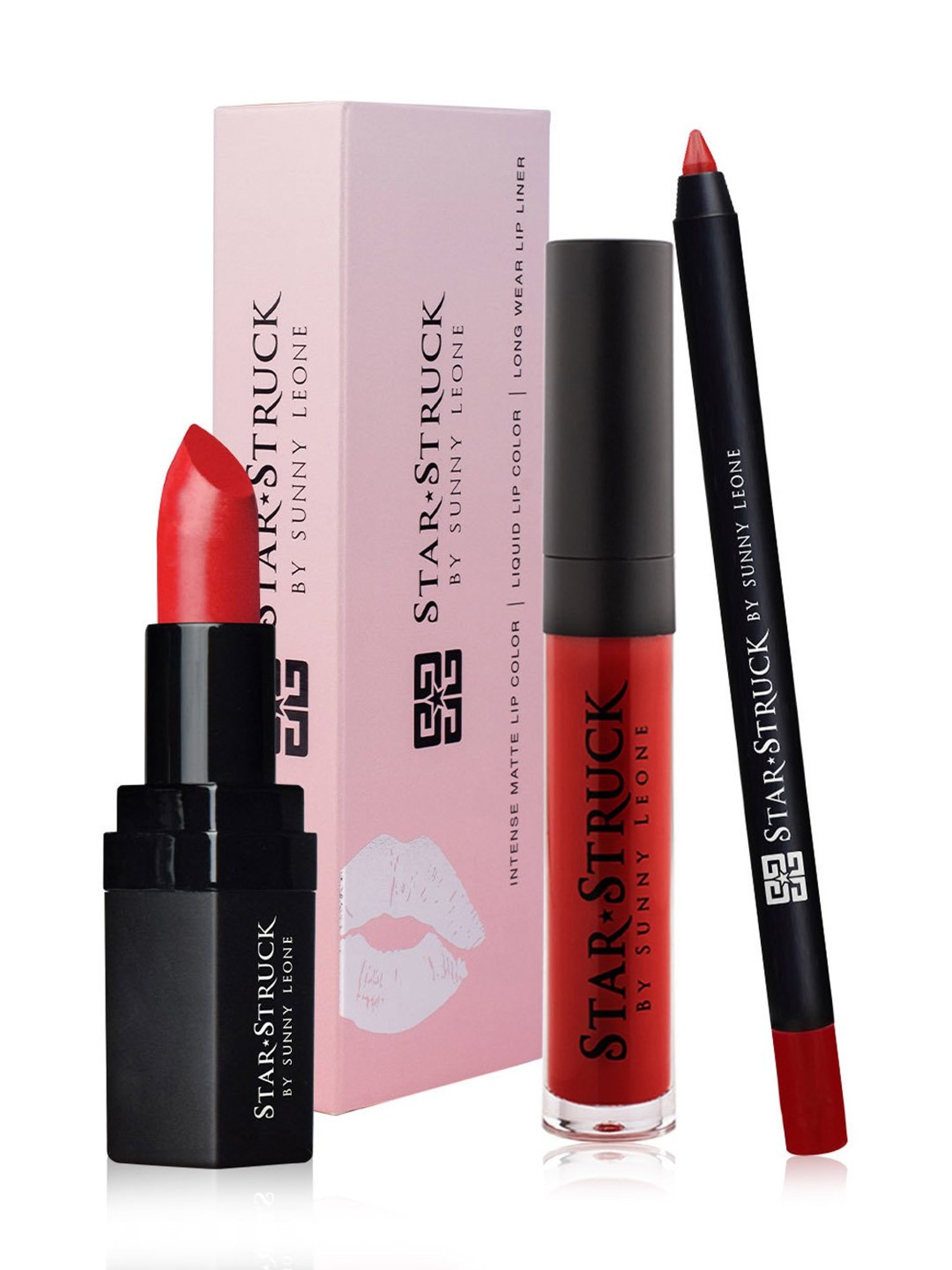 StarStruck By Sunny Leone Intense Matte Lip Color Liquid Lip Color & Lip Liner Cherry Bomb