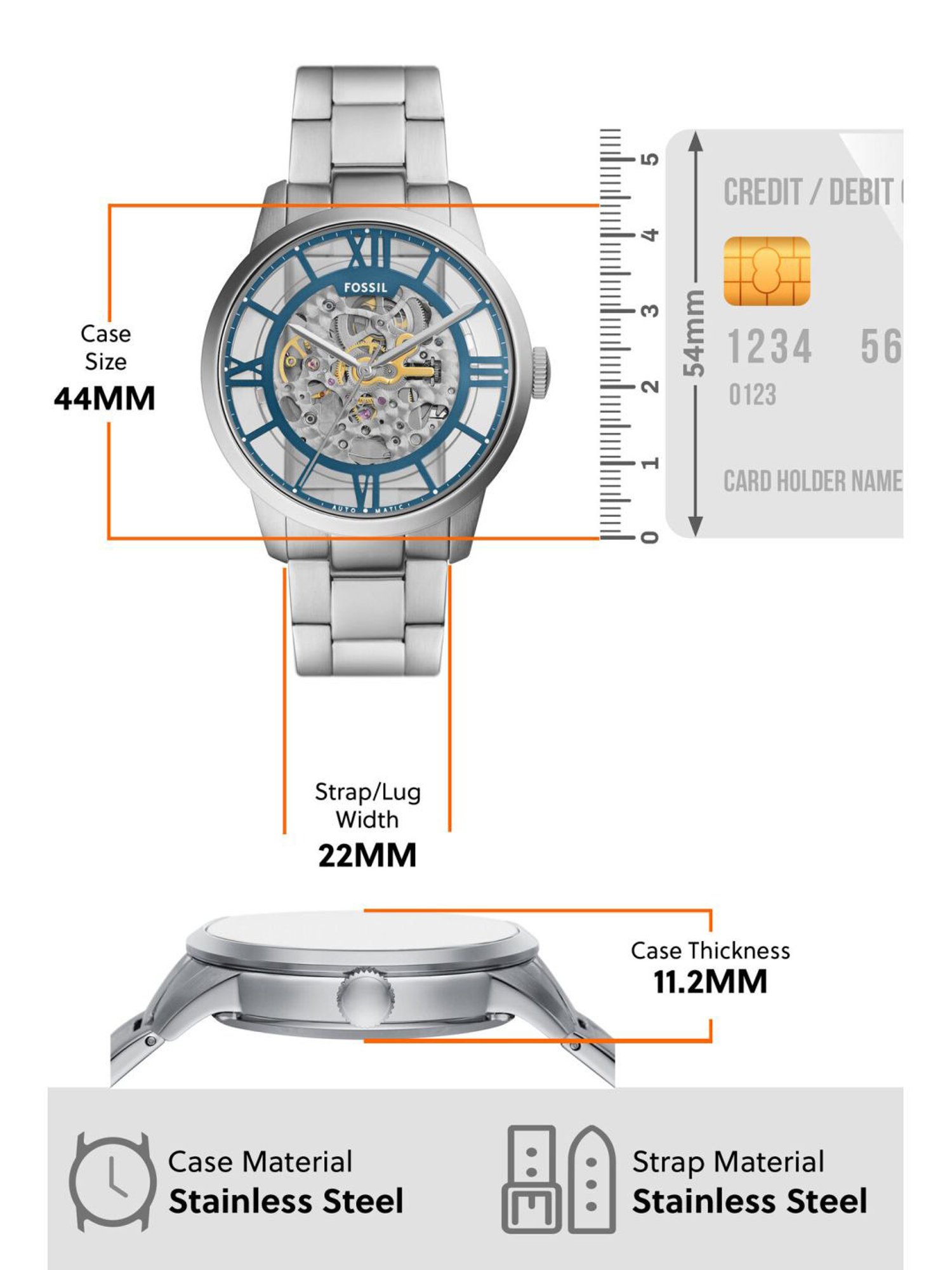 Fossil ME3260 Townsman Analog Watch for Men