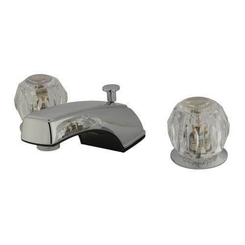 Two Handle 8 to 16 Widespread Lavatory Faucet with Brass Pop-up