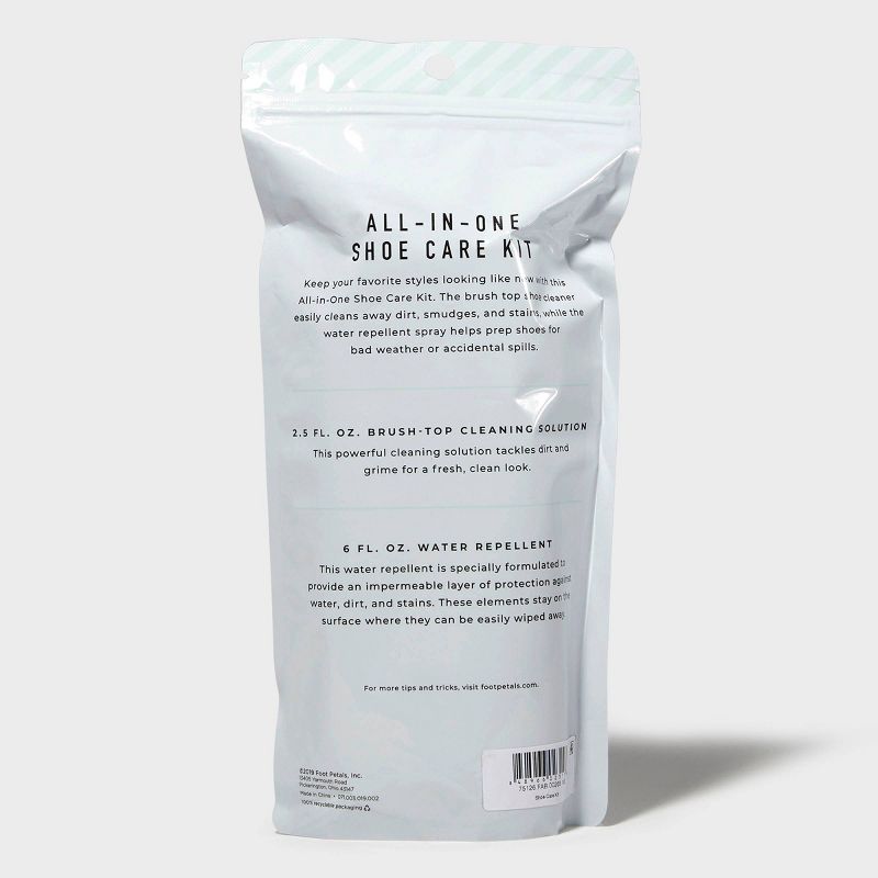 Women's Fab Feet by Foot Petals Footwear Care Kits Shoe Care Kit White