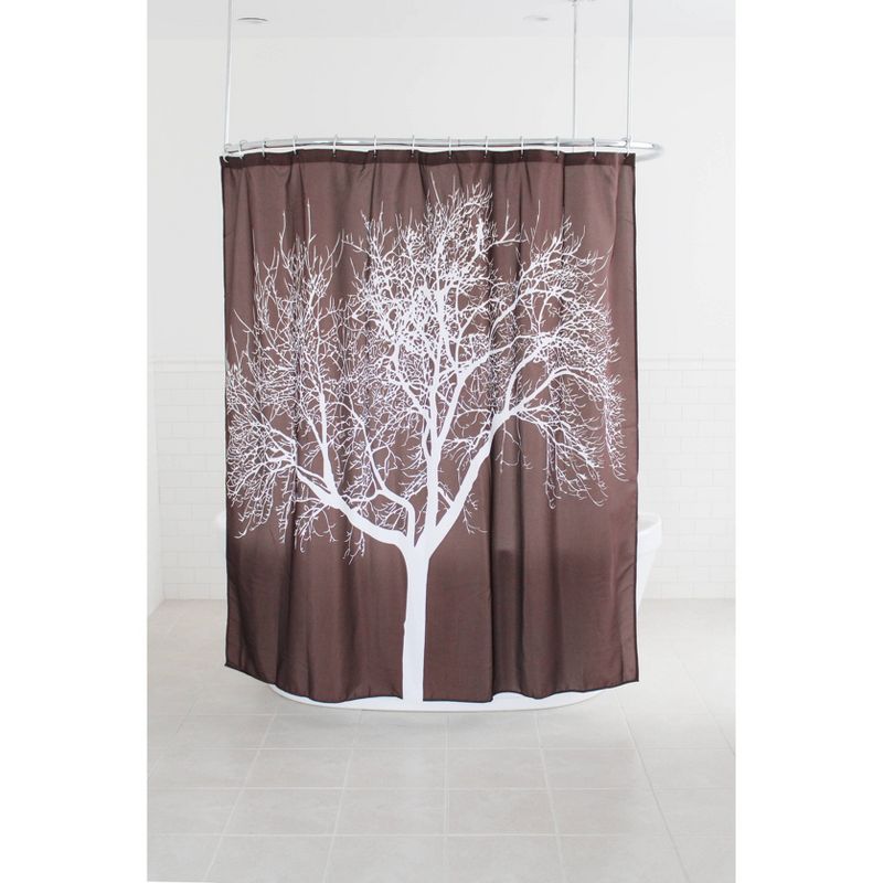 Tree Shower Curtain Chocolate - Splash Home