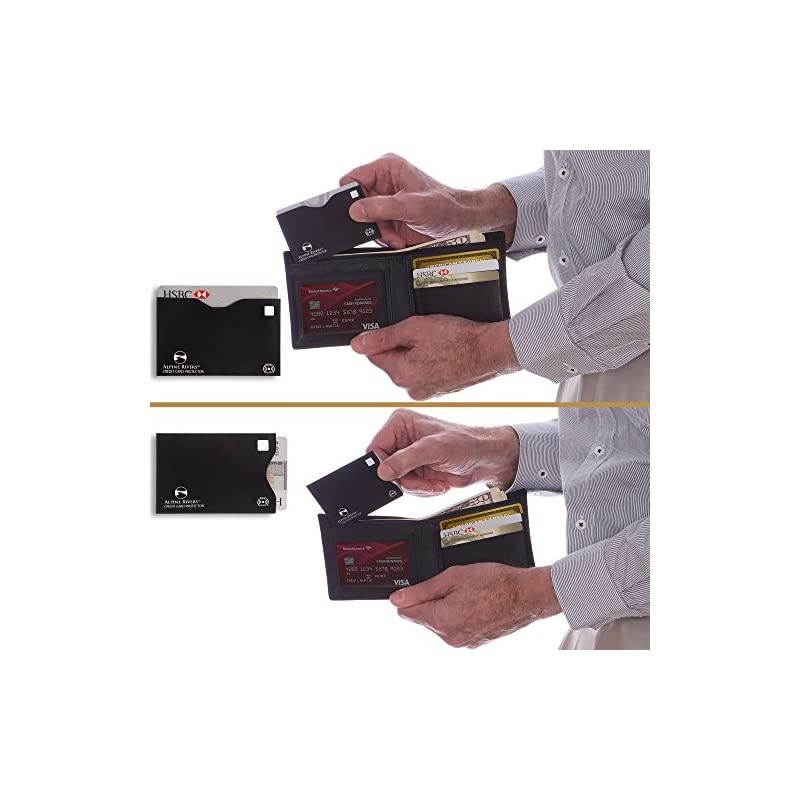 RFID Blocking Sleeves (14 Credit Card Holders & 4 Passport Protectors) Ultimate Premium Identity Theft Protection Set for Men & Women. Smart Slim Design fits Wallet / Purse (Versatile Pack)