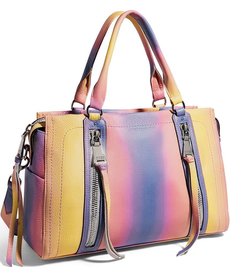 Aimee Kestenberg Zip Me Up Triple Entry Ombre Satchel Bag