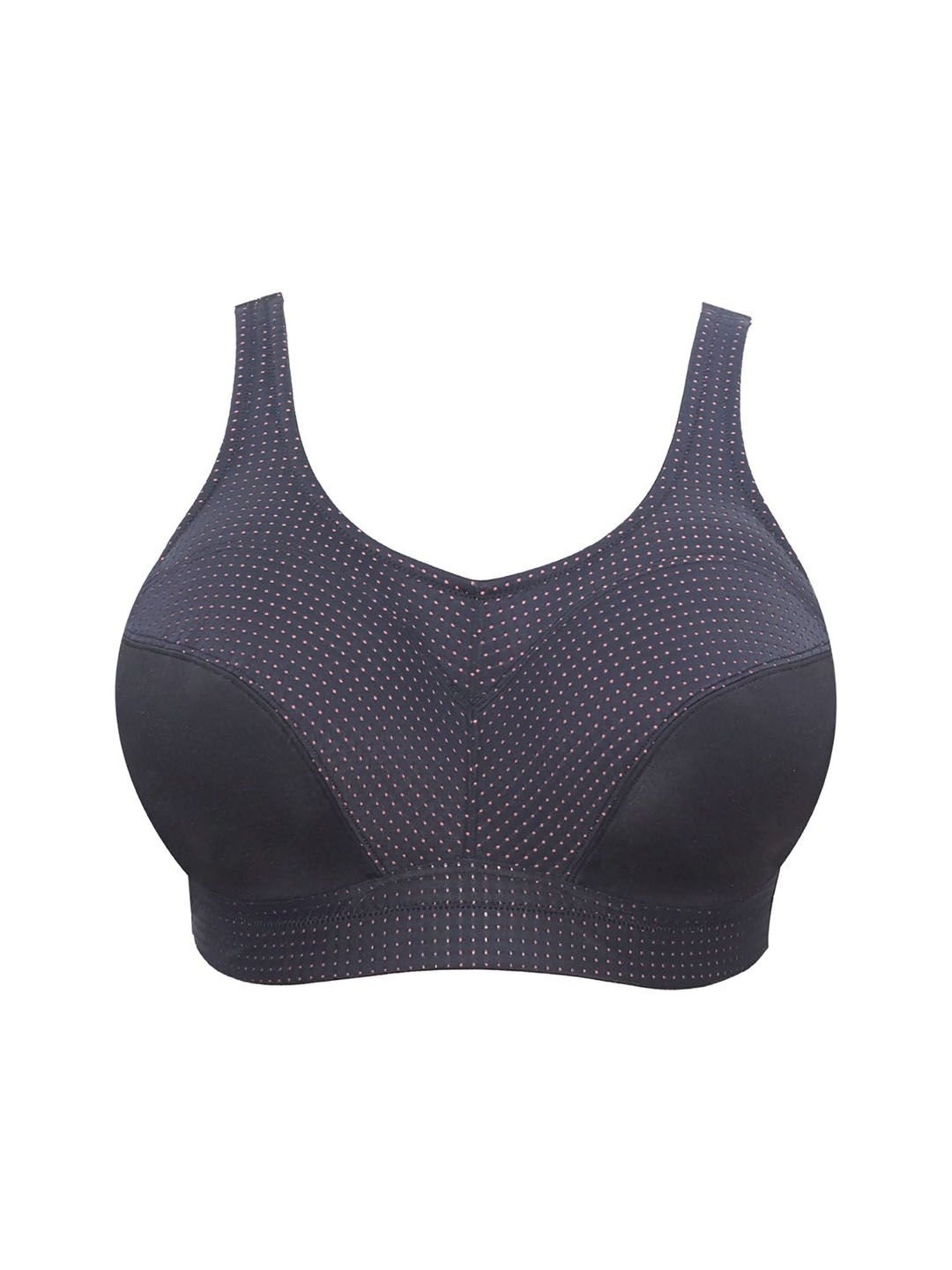 PARFAIT Black & Pink Blush Under Wired Padded Sports Bra