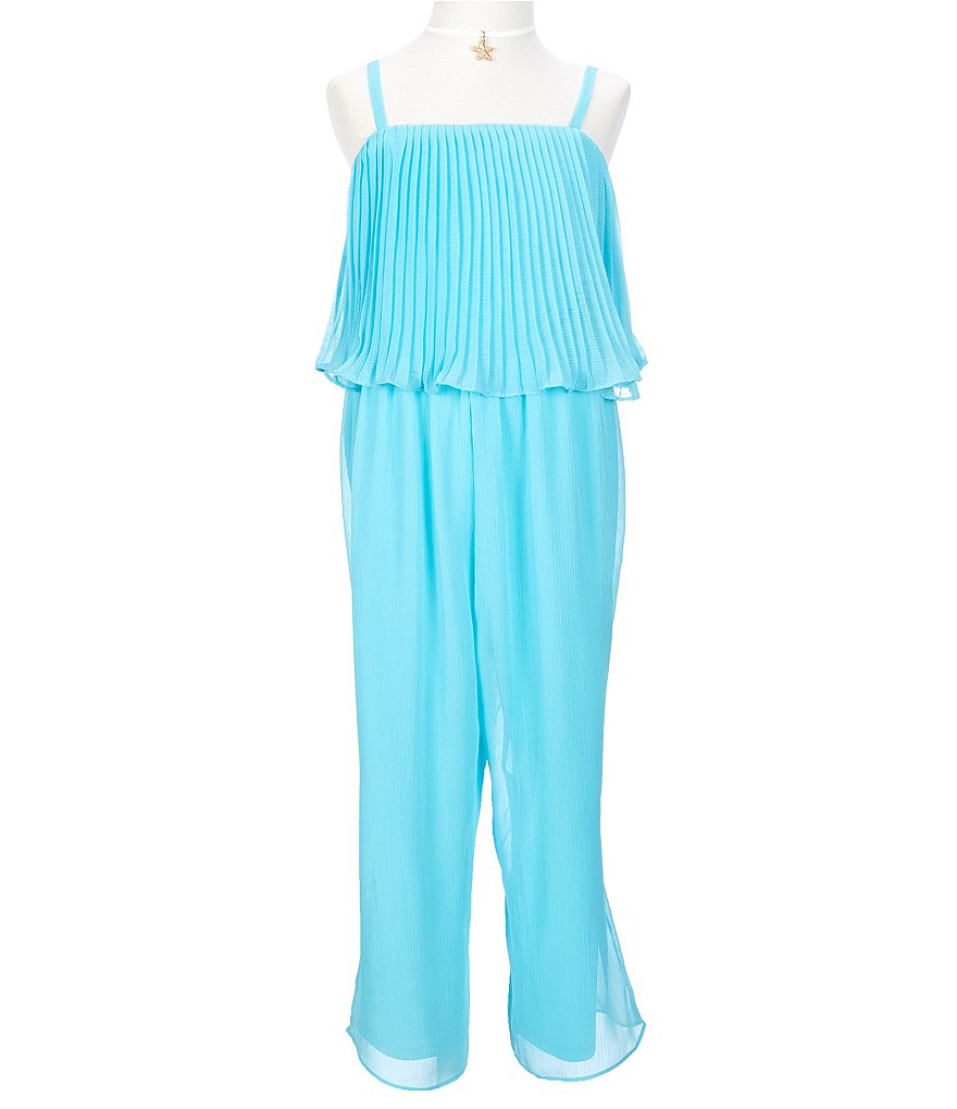 I.N. Girl Big Girls 7-16 Pleated Popover Jumpsuit