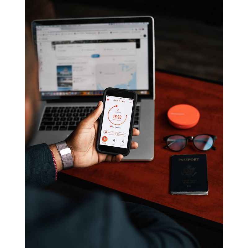 Skyroam Solis Lite Mobile Wifi Hotspot - Orange