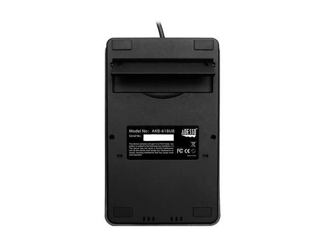 Adesso AKB-618UB Antimicrobial Waterproof Numeric Keypad with Wrist Rest Support