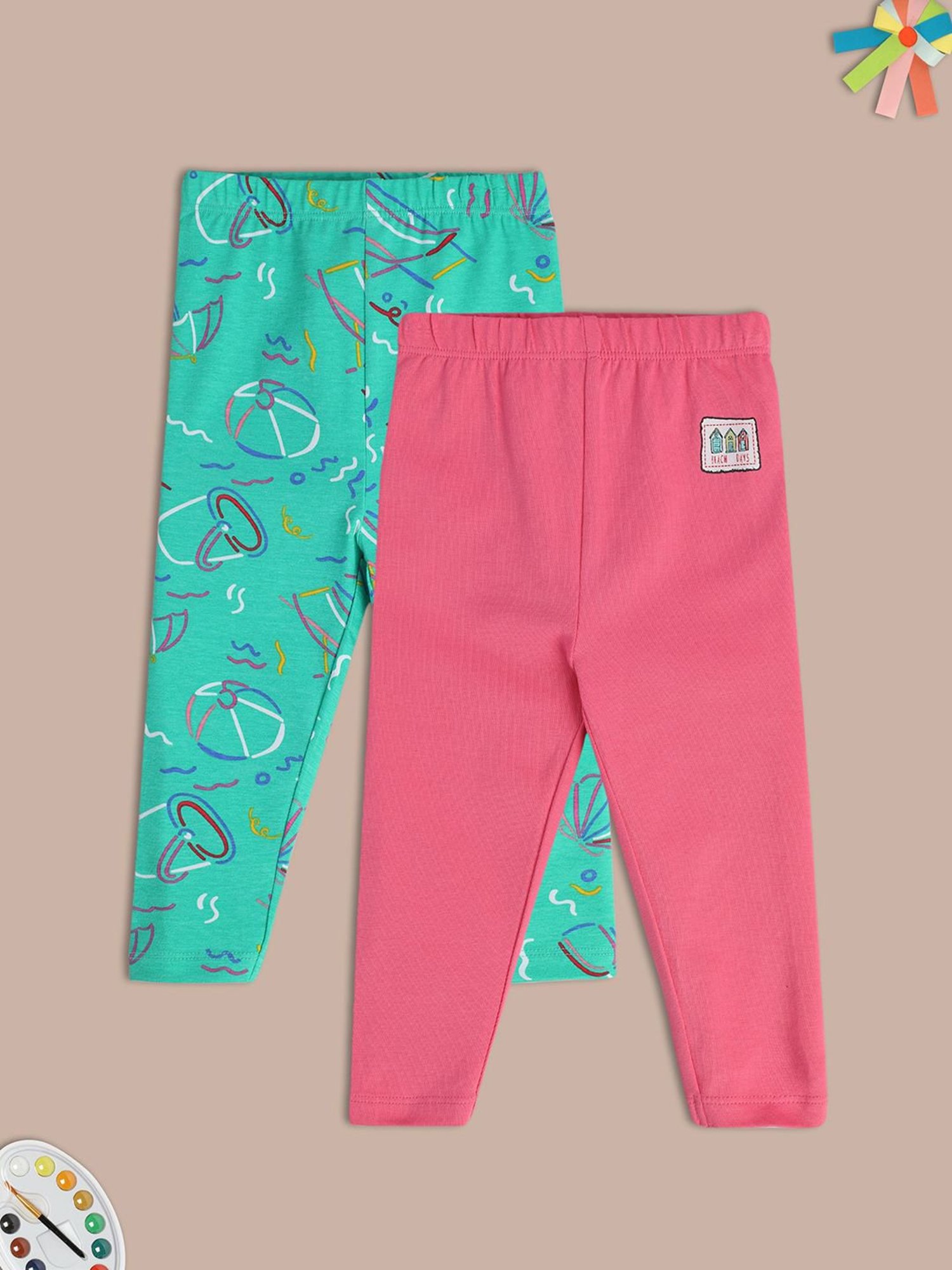 Mothercare Kids Blue Embroidered Jeggings