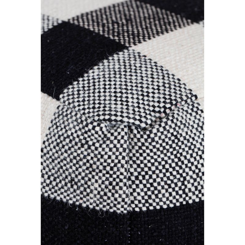 Chinese Checkers Pouf Black/White - Anji Mountain