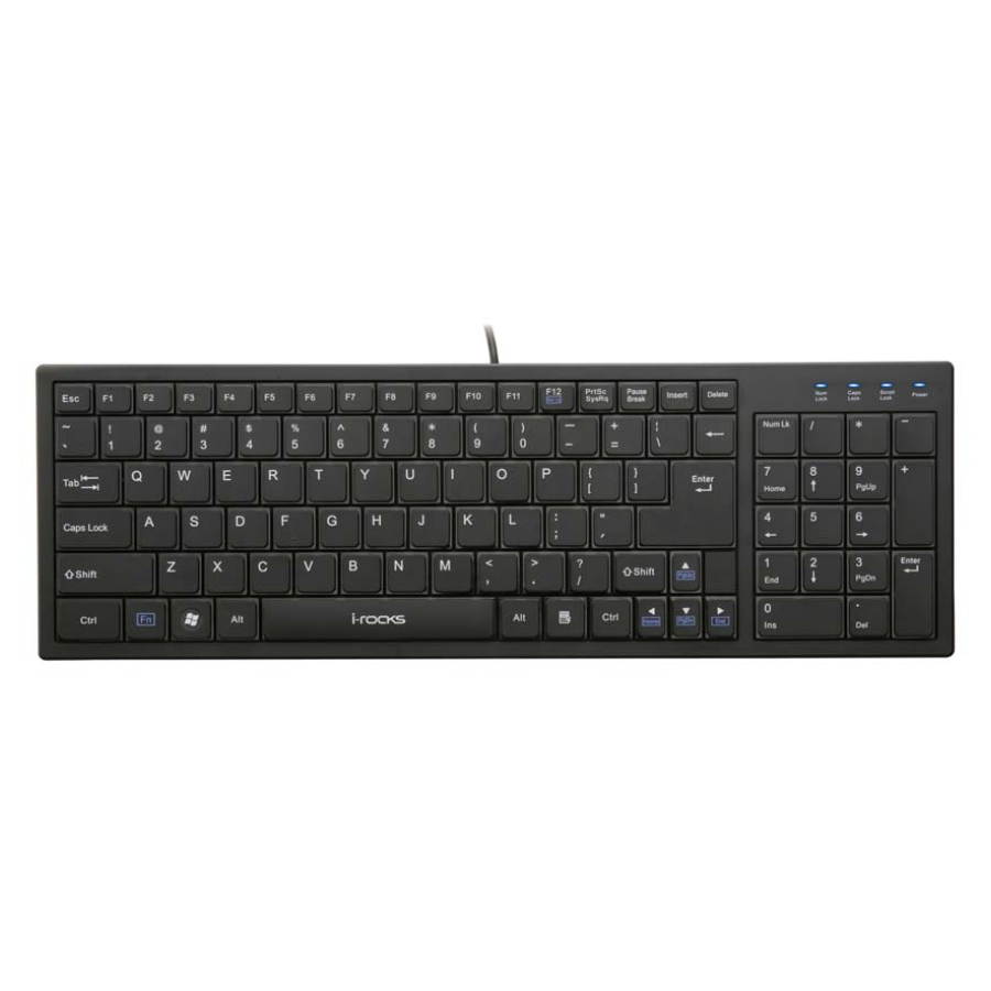 i-rocks KR-6421-BK Black Wired Keyboard