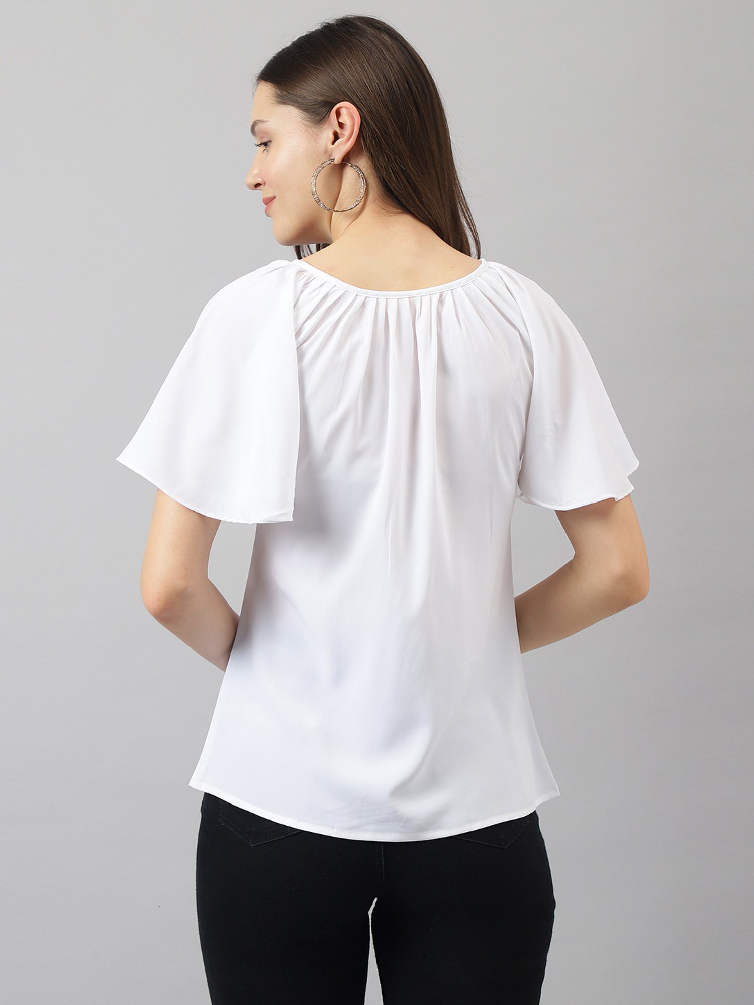 KERI PERRY White Regular Fit Top