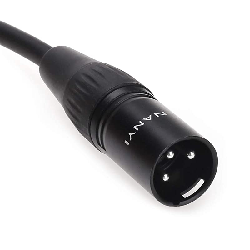 2PCS  Microphone Cable XLR to XLR Patch Cables 3Pin XLR Male to Male mic Cable DMX Cable Patch Cords with OxygenFree Copper 16Feet