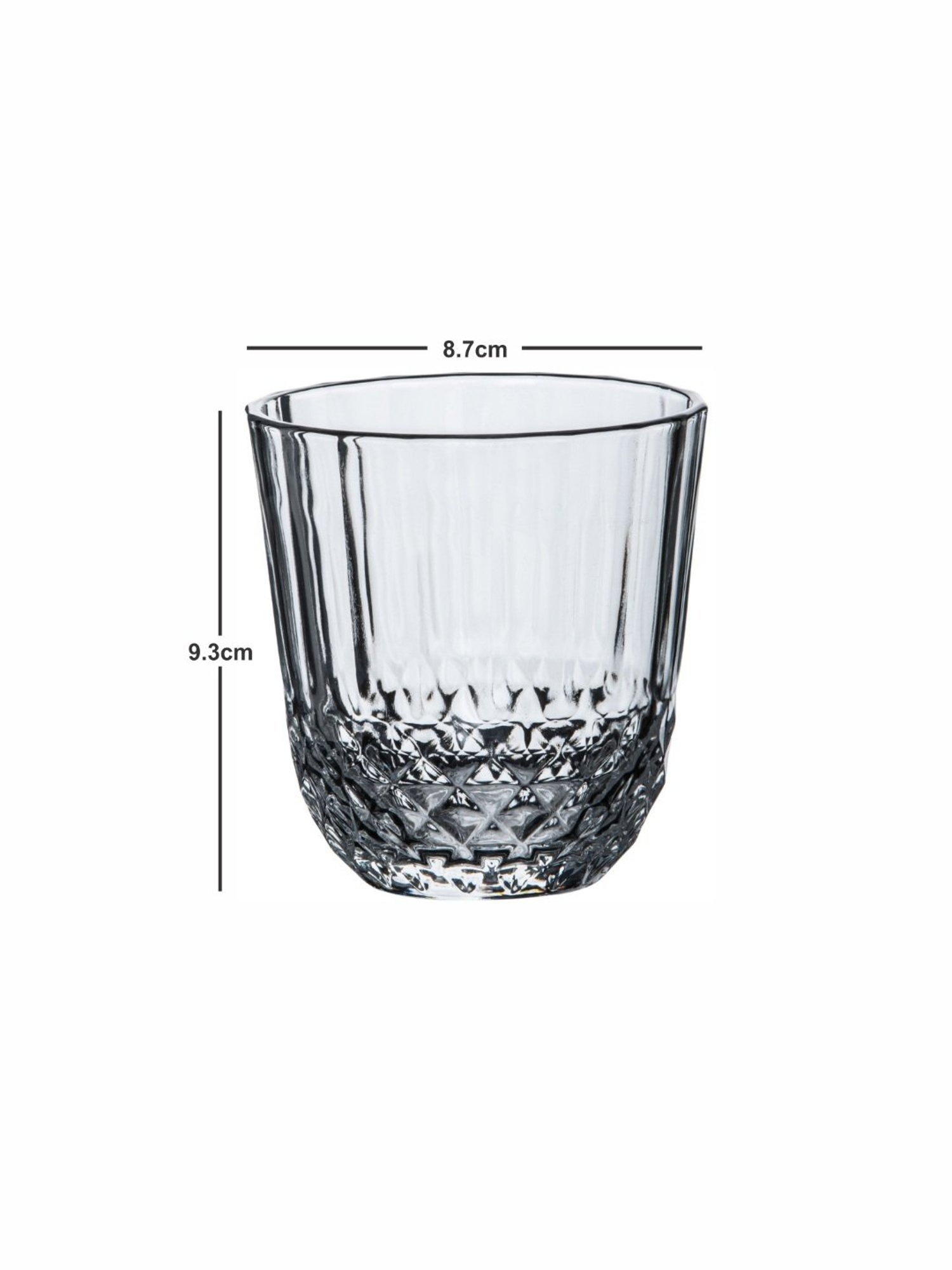 Pasabahce Transparent Glass Tumbler - Set of 6 (320ml)