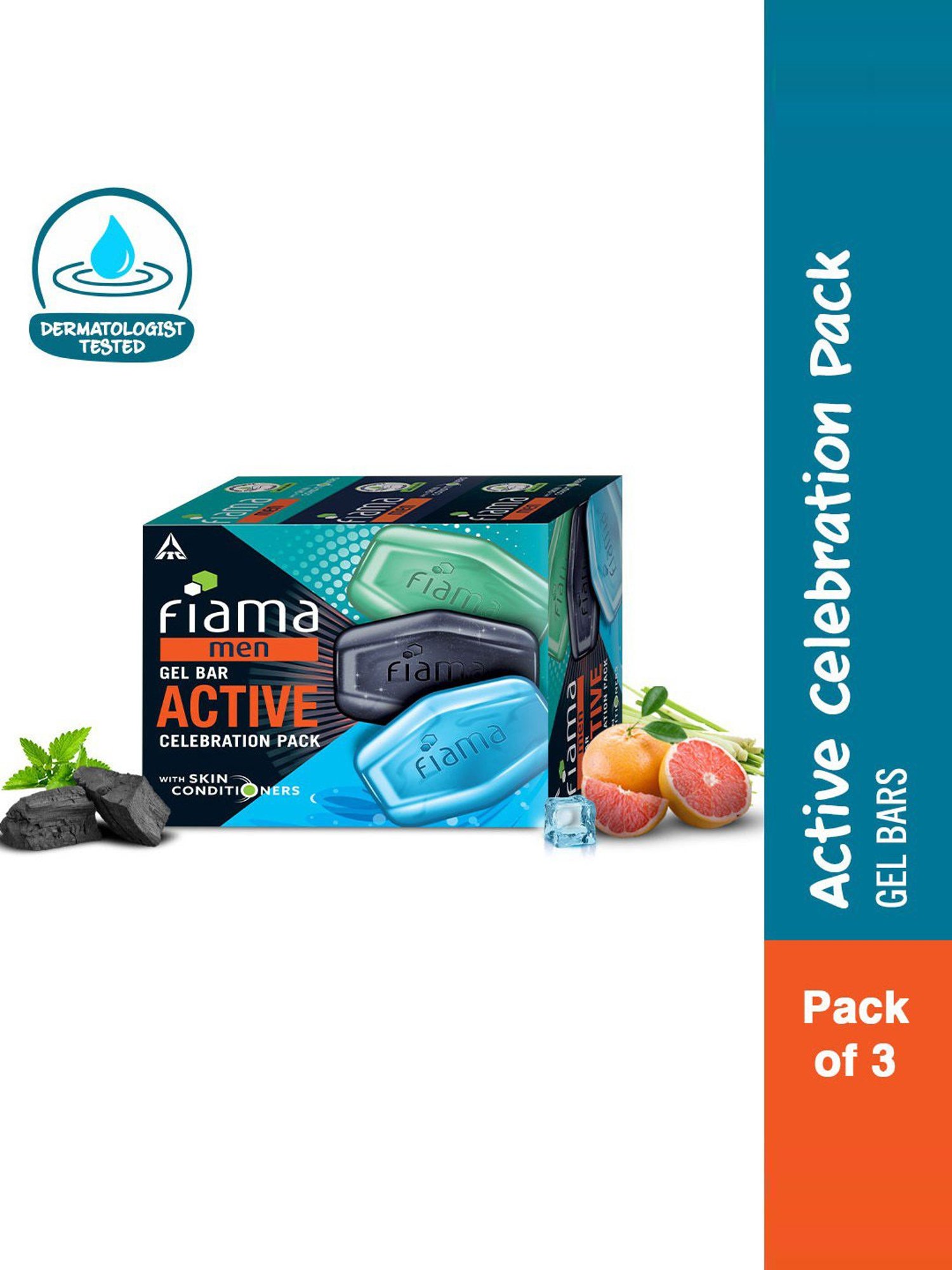Fiama Men Active Celebration Pack - Pack of 3