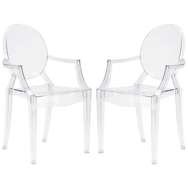 Set of 2 Janice Armchairs Clear - Poly & Bark