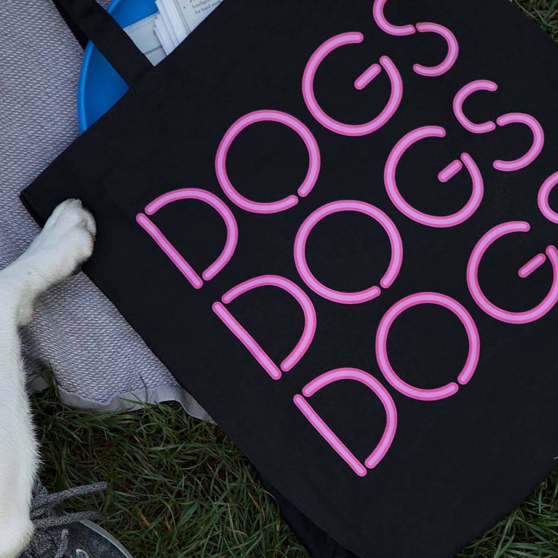 Bark Dogs Dogs Dogs Tote - Black