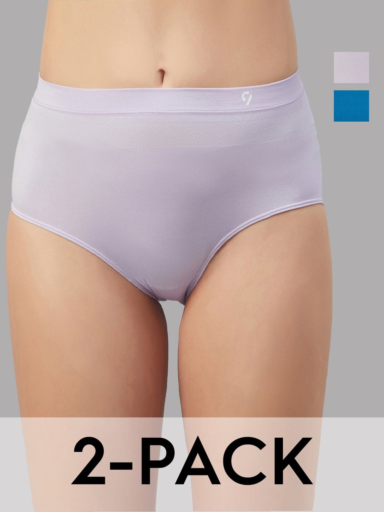 C9 Airwear Blue & Lilac Hipster Panty - Pack of 2