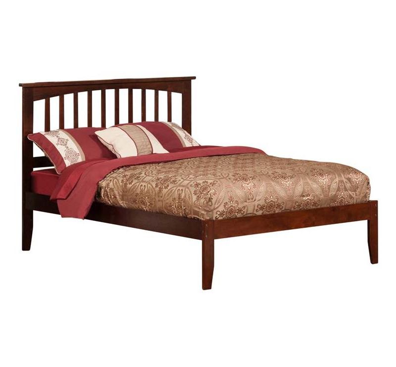 Mission Full Open Foot Antique Walnut - Atlantic Furniture