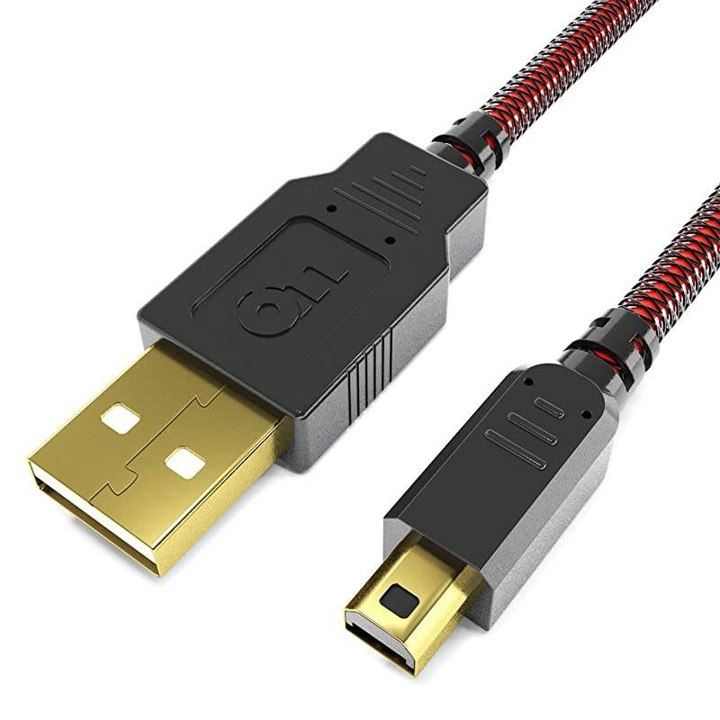 10FT 3ds Charger, High Speed Premium USB Charging Cable for Nintendo 2DS / 3DS / 3DS XL/DSi/DSi XL/New 2DSLL,Black Red