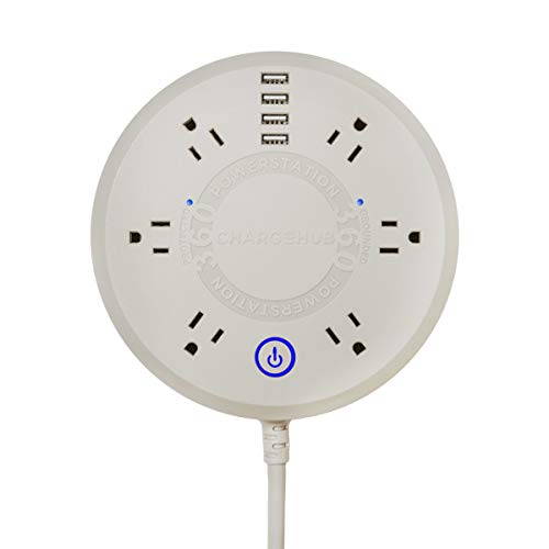 ChargeHub Powerstation 360 10-Device Surge Protector Power Strip