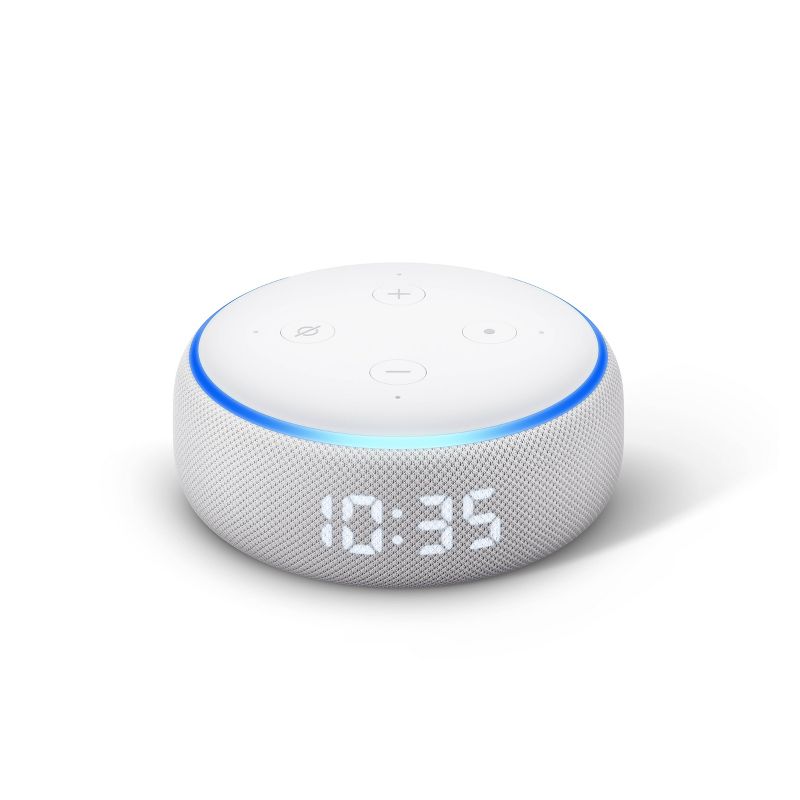 Amazon Echo Dot (3rd Gen) - With Clock - Sandstone
