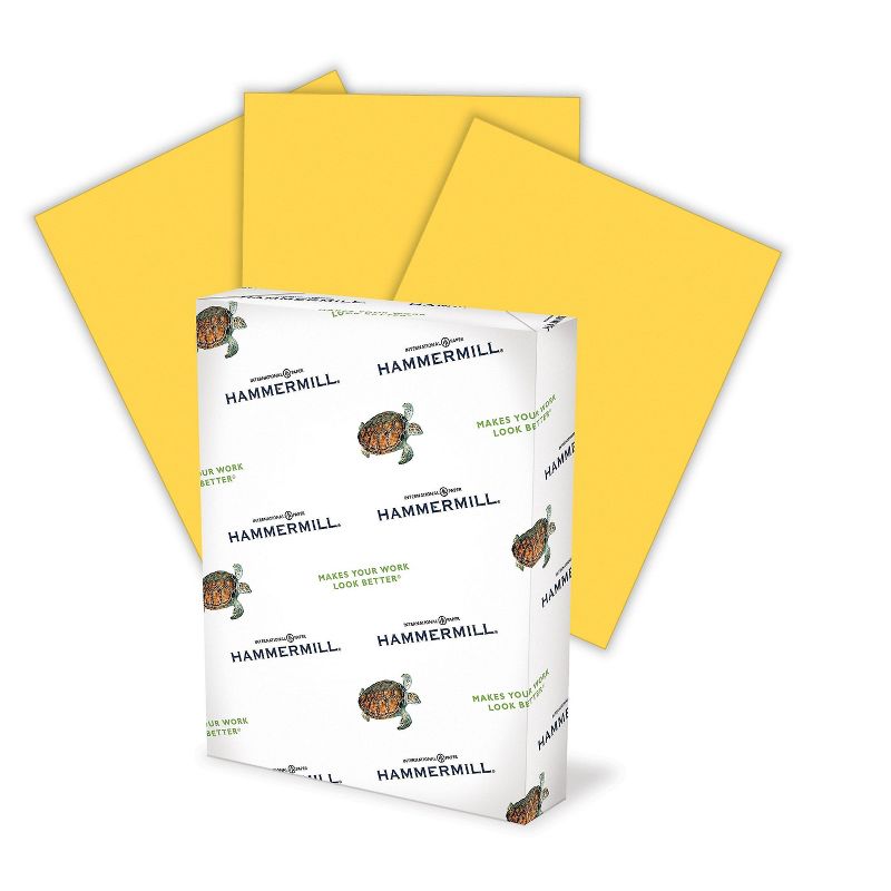 Hammermill Colors Multipurpose Paper 20 lbs 8.5" x 14" Goldenrod 640196
